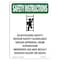 Signmission OSHA INSTRUCTIONS Sign, Scaffolding W/ Symbol, 24in X 18in Decal, 18" W, 24" L, Portrait OS-SI-D-1824-V-11485 - alternate 1